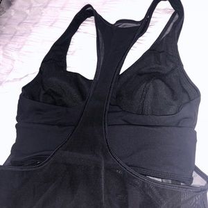LULU LEMON SILKY TANK W BUILT-IN-BRA
